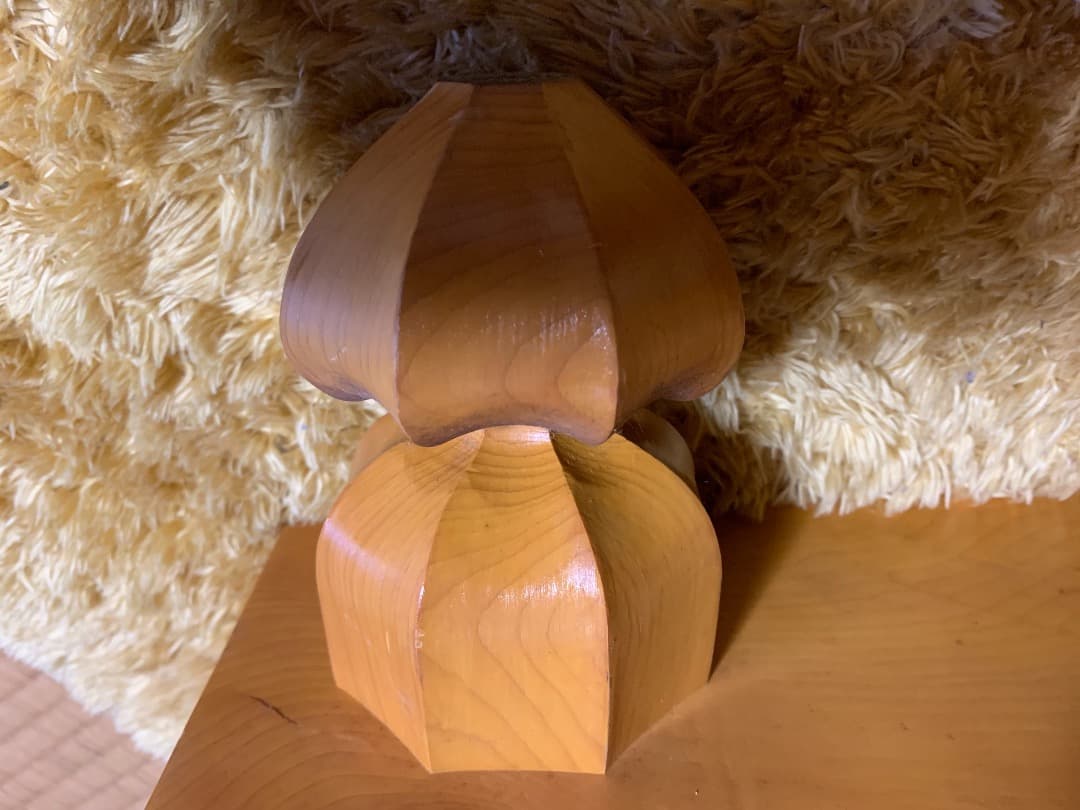 【国産】本榧　５寸　碁盤　脚付