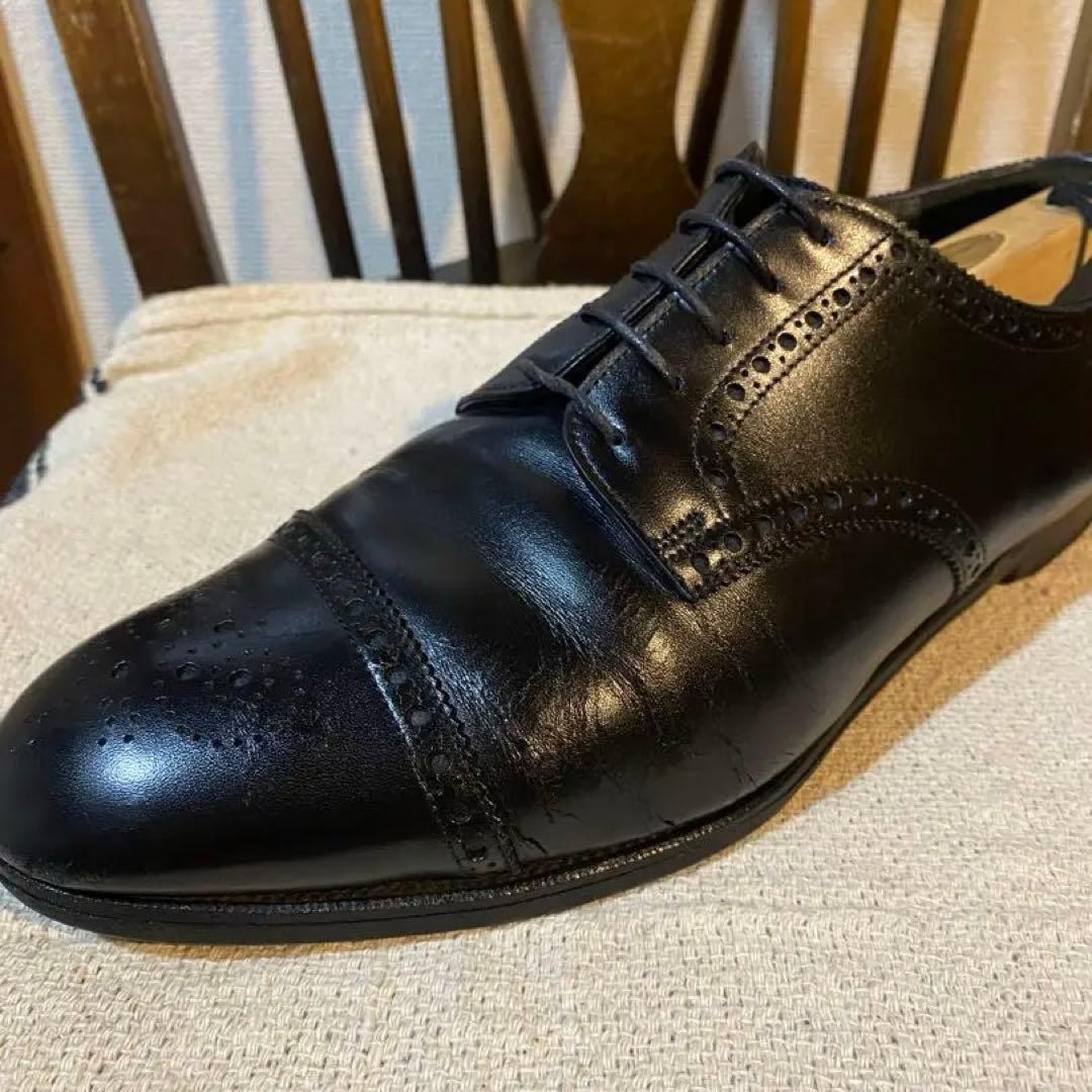 Edward Green エドワードグリーン セミブローグシューズ ブラック