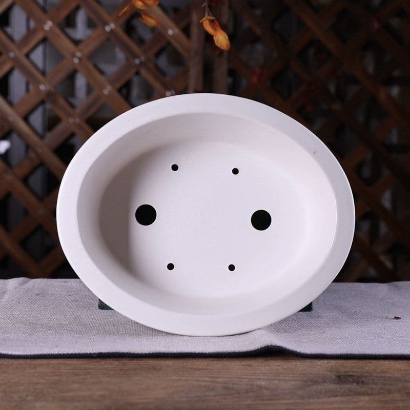 春暉瓢口楕円鉢 多肉植物鉢 紫砂鉢 盆栽鉢 植木鉢 小品盆栽鉢 大品盆栽鉢