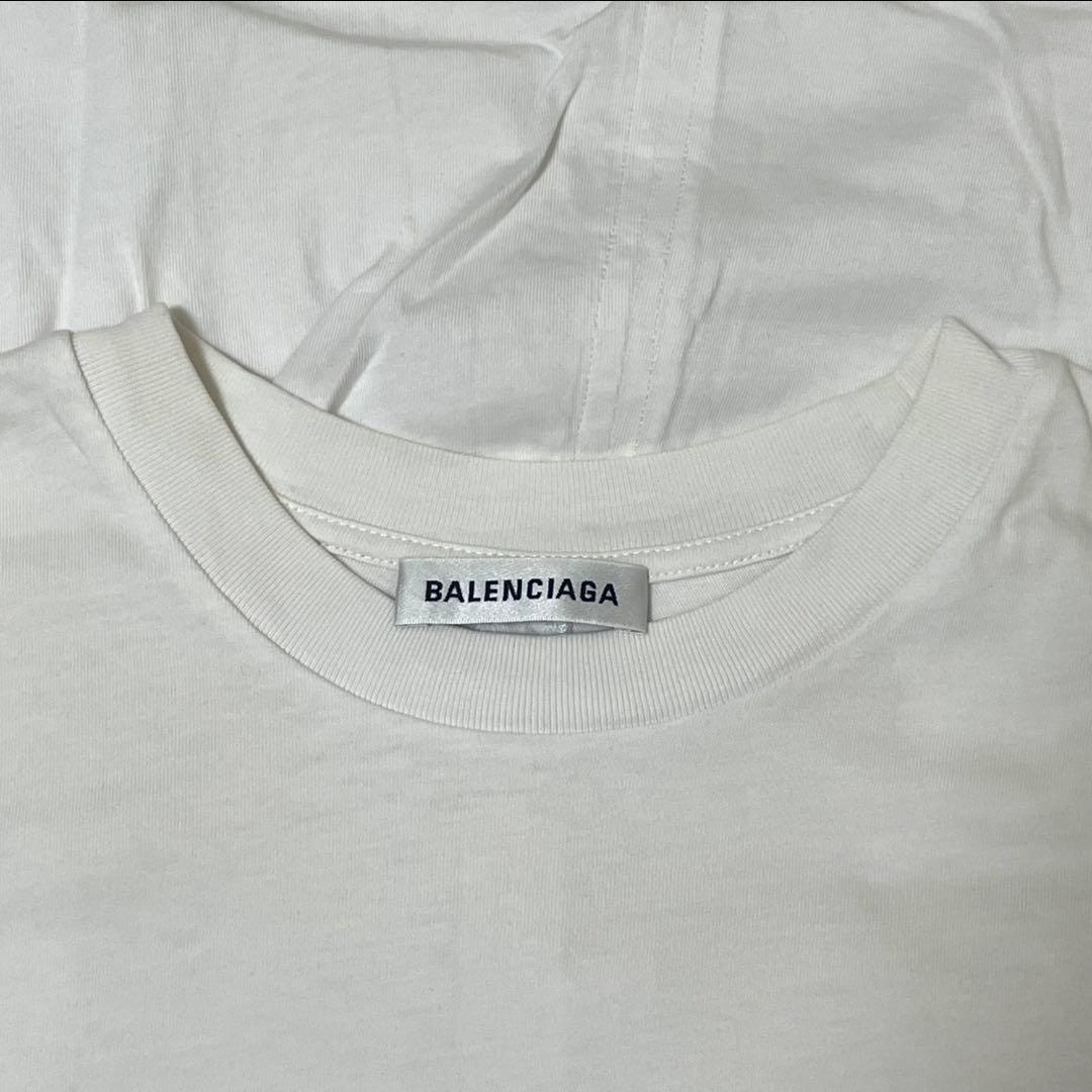 BALENCIAGA (バレンシアガ) ロゴTシャツ　ホワイト