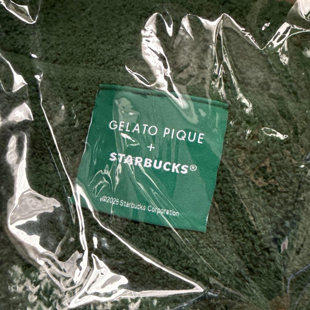ジェラートピケ　スターバックス　パウダースタージャガードカーディガン グリーン