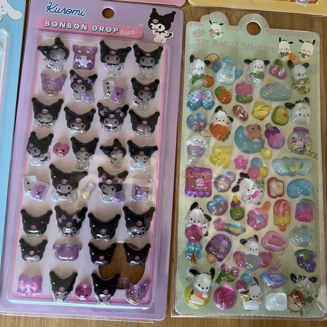 【新品未使用】サンリオ ボンボンドロップシール 8種類 ★おまけ付★