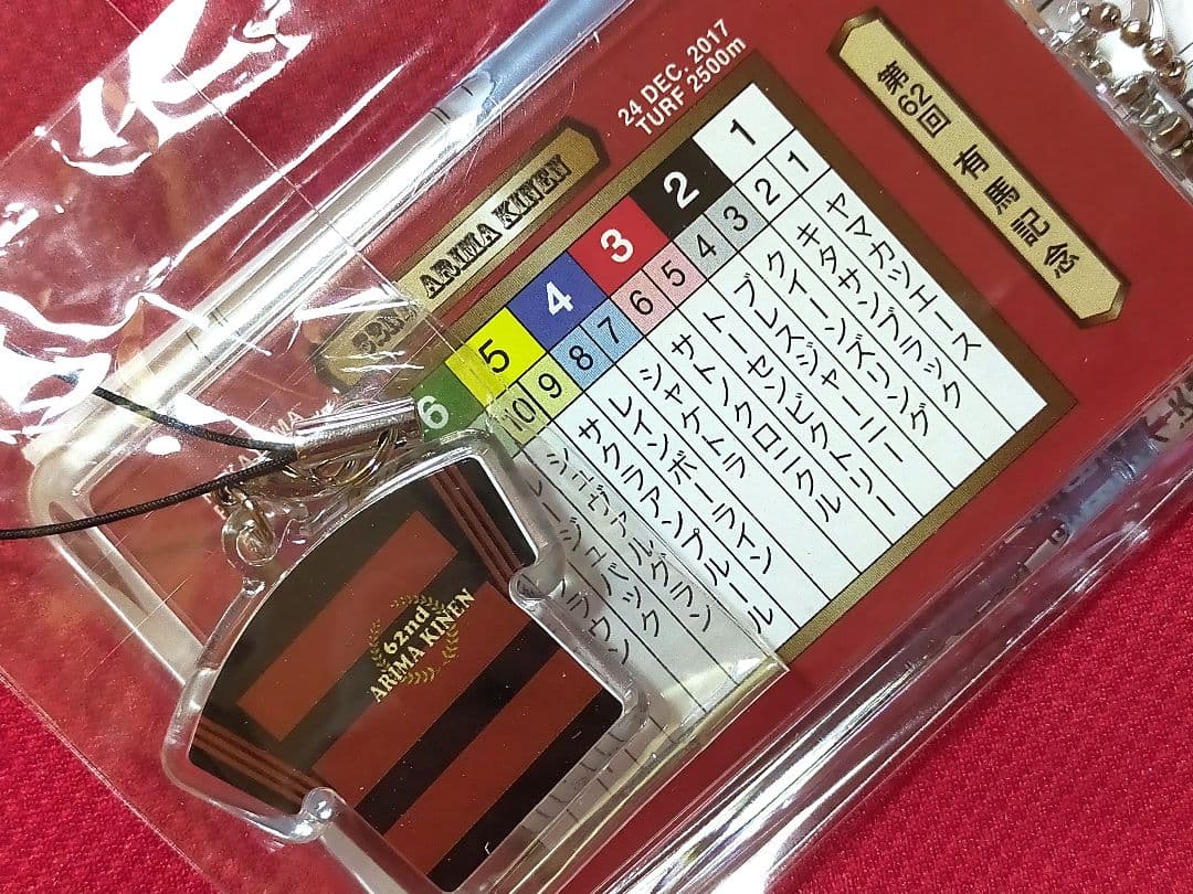 ◆　競馬　JRA　◆2017　有馬記念◆　想い出馬券ホルダー　勝負服ストラップ◆