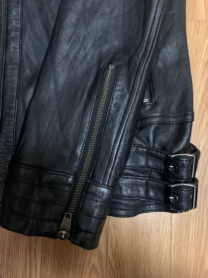 MAGAZINES別注 JACK ROSE シープ レザー ジャケット ブラック