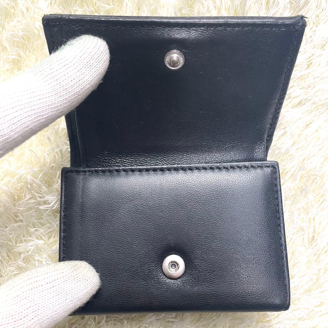 美品 ヴィヴィアンウエストウッド 折財布 ブラック 三つ折り財布 レター型