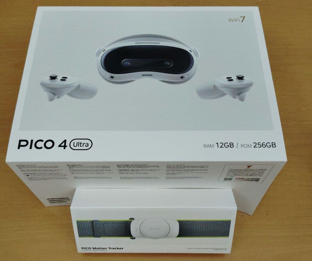 PICO 4 Ultra VRヘッドセット＋モーショントラッカー