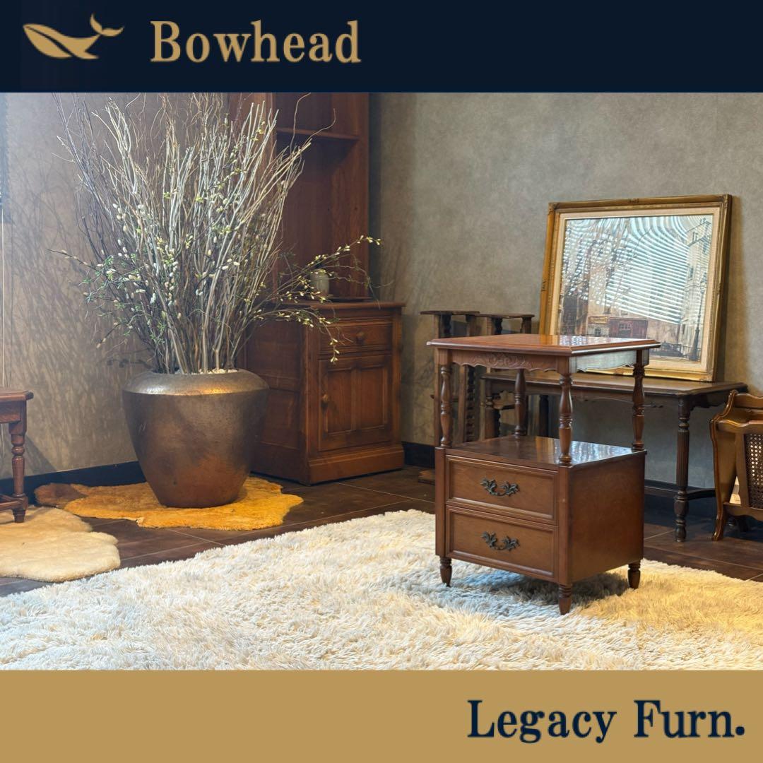 アンティーク ビンテージ 電話台 FAX台 キャビネット チェスト G