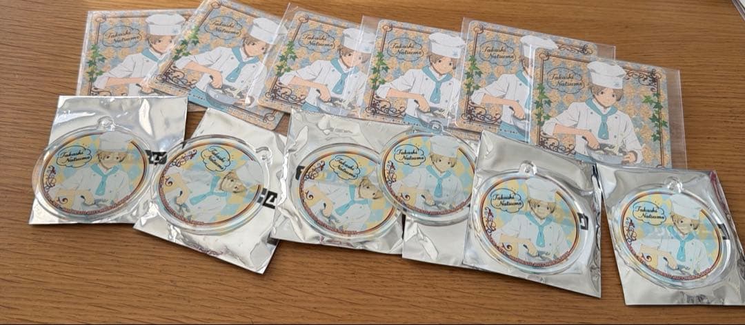 夏目友人帳　夏目貴志　一番くじ　一番カフェ　アクリルチャーム　コースター　セット