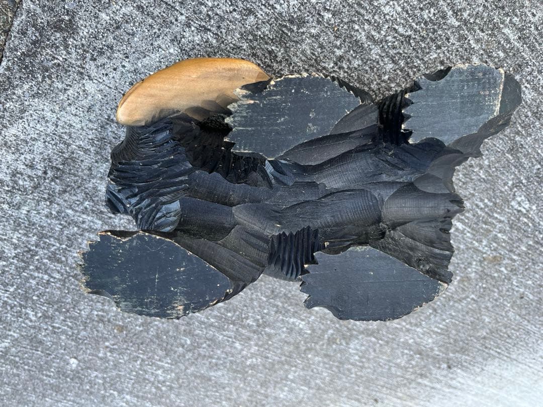 木彫り熊　工芸品　置物　アンティーク　彫刻