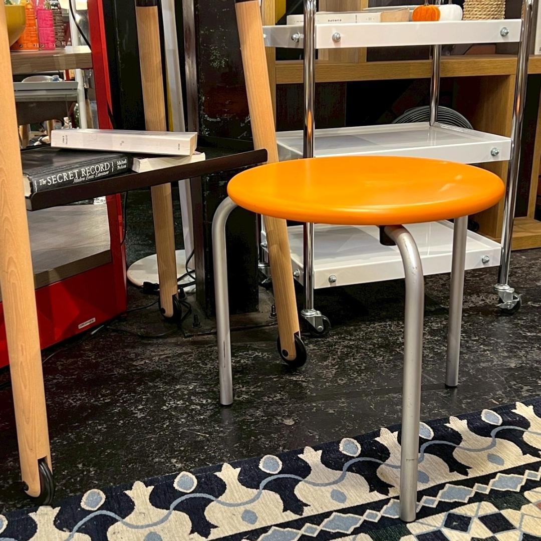 arflex スツール 丸椅子 オレンジ座面 イタリア製 デザイナーズ モダン