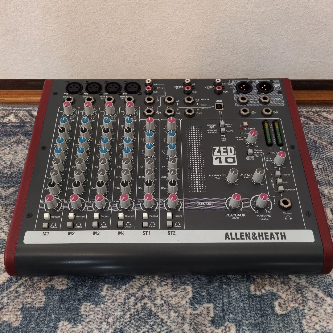 【美品】ALLEN & HEATH ZED-10 ミキサー 電源コード付き