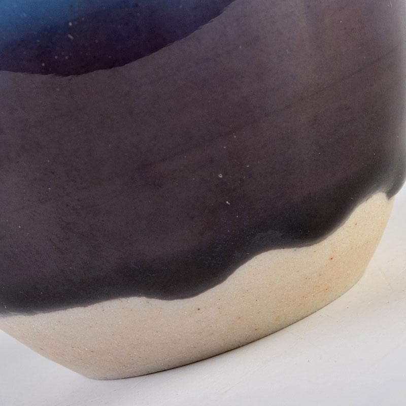 九谷焼　人間国宝　徳田正彦（三代徳田八十吉）　彩釉　ぐい呑　共箱　V　R9189