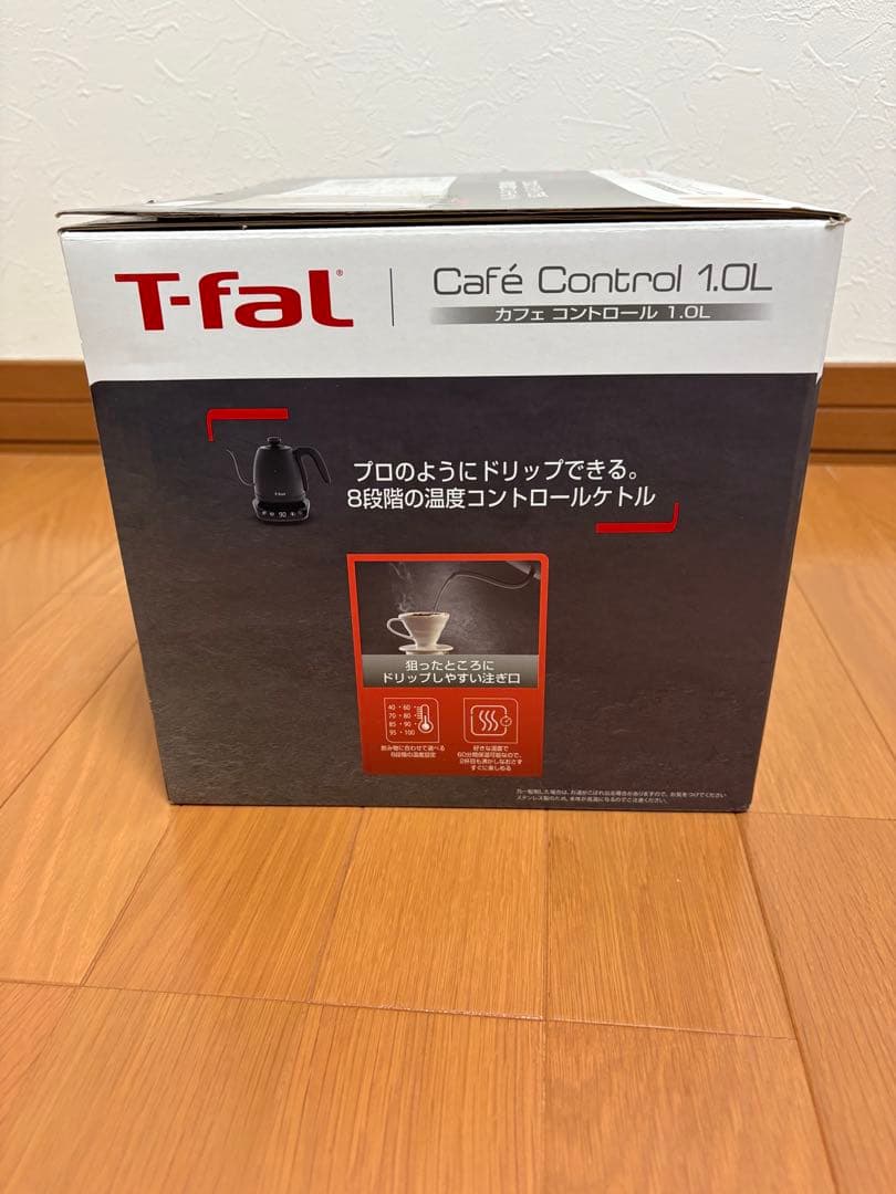 みる【新品未使用】T-fal カフェ コントロール1.0L 電気ケトル