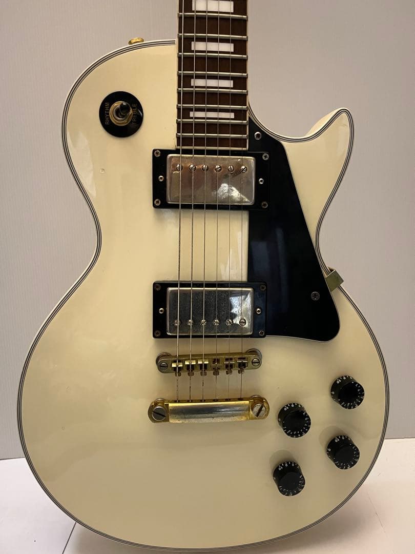 7 訳あり　フォトジェニック　レスポールカスタム　ホワイト