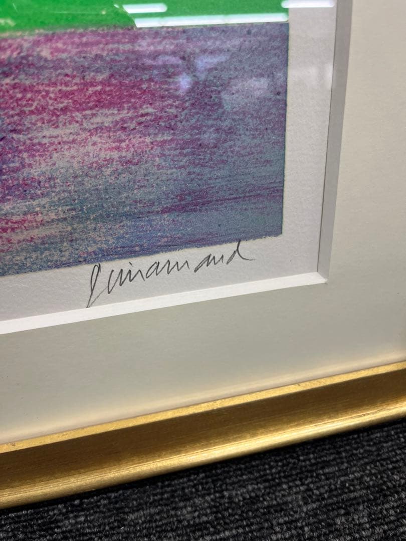 リトグラフ　ポールギヤマン　夕ベのポエジー　直筆サイン　206/225