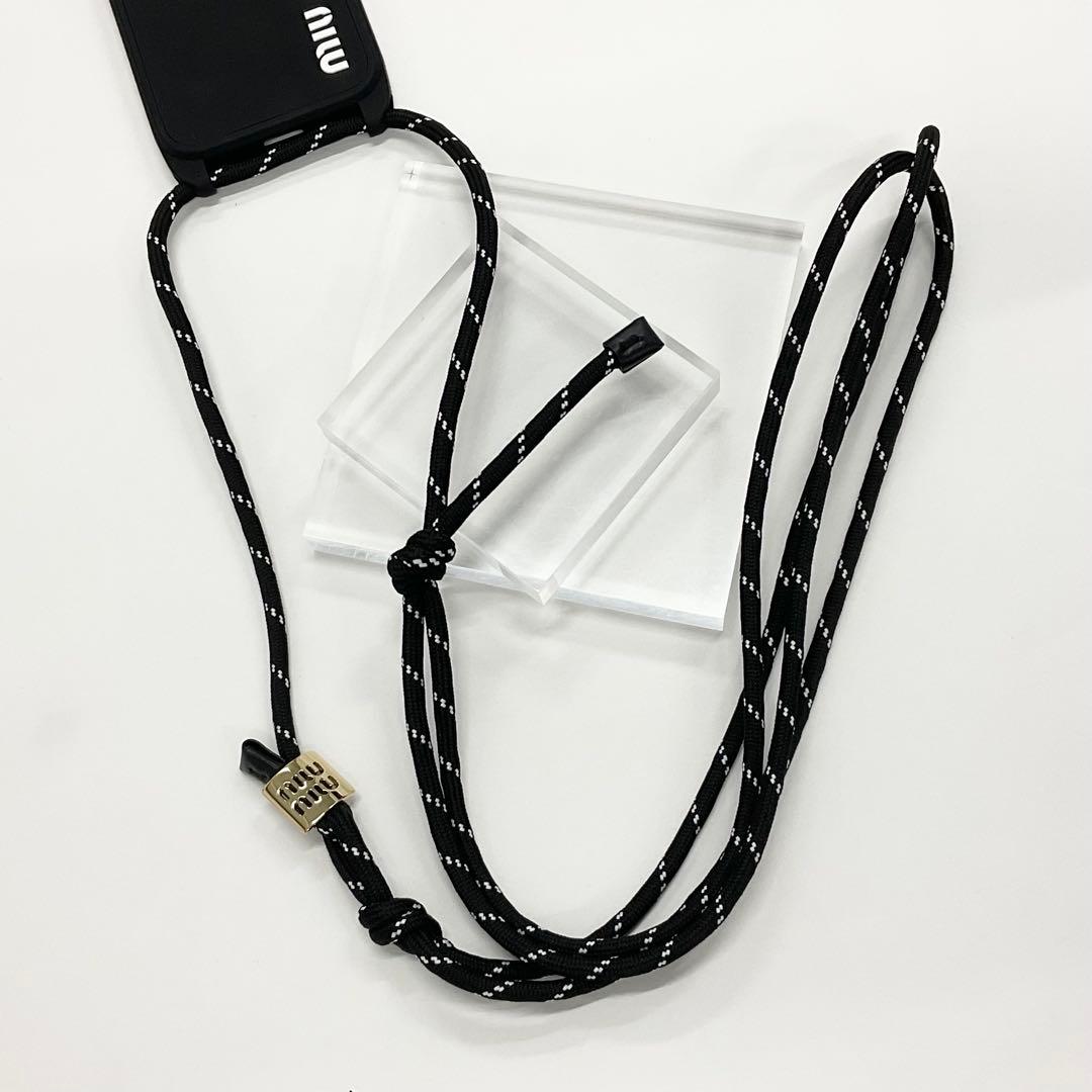 ミュウミュウ ロゴ スマホケース iPhone14pro iPhoneケース