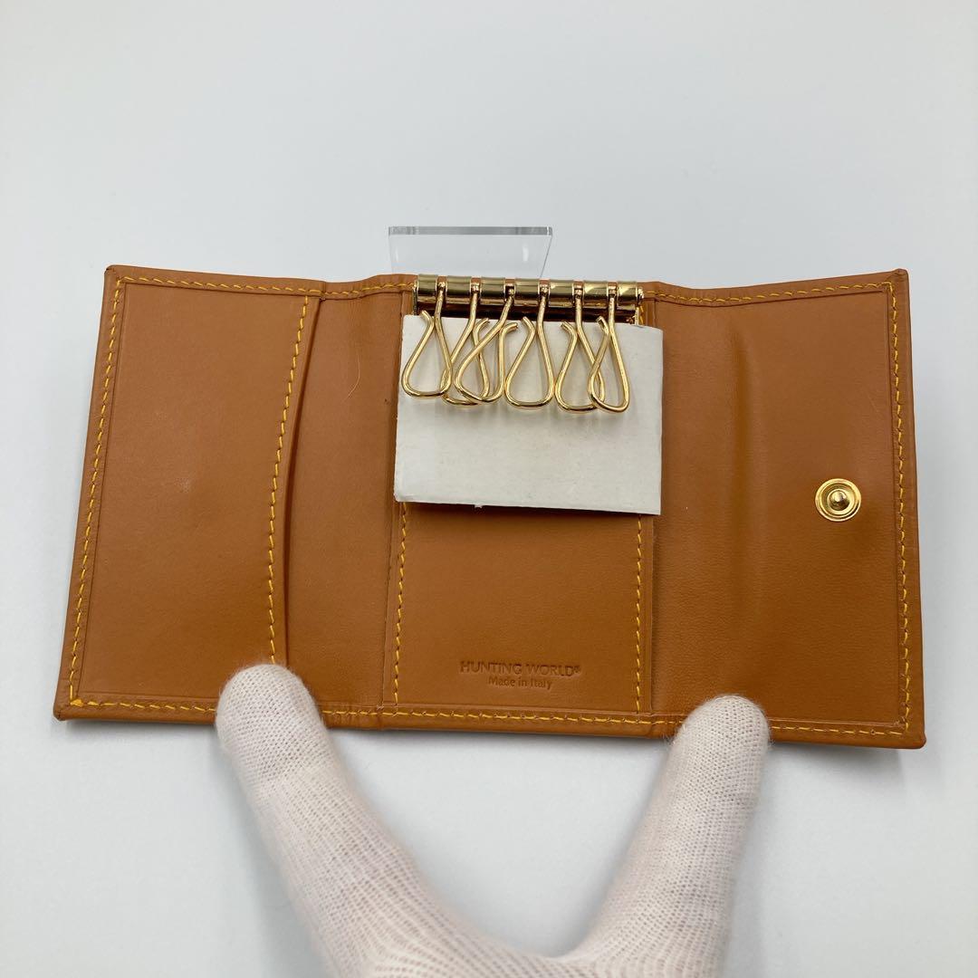 【新品】HUNTING WORLD バチュークロス 6連キーケース イタリア製