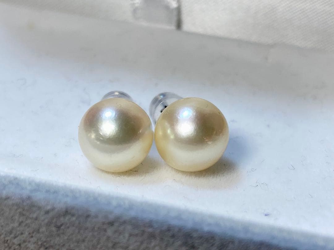 marymaryさま専用 【9.5ミリ】パールピアス　あこや真珠　越もの　セール