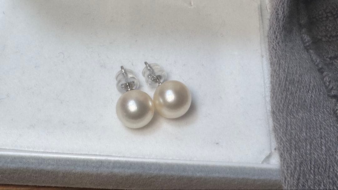 marymaryさま専用 【9.5ミリ】パールピアス　あこや真珠　越もの　セール