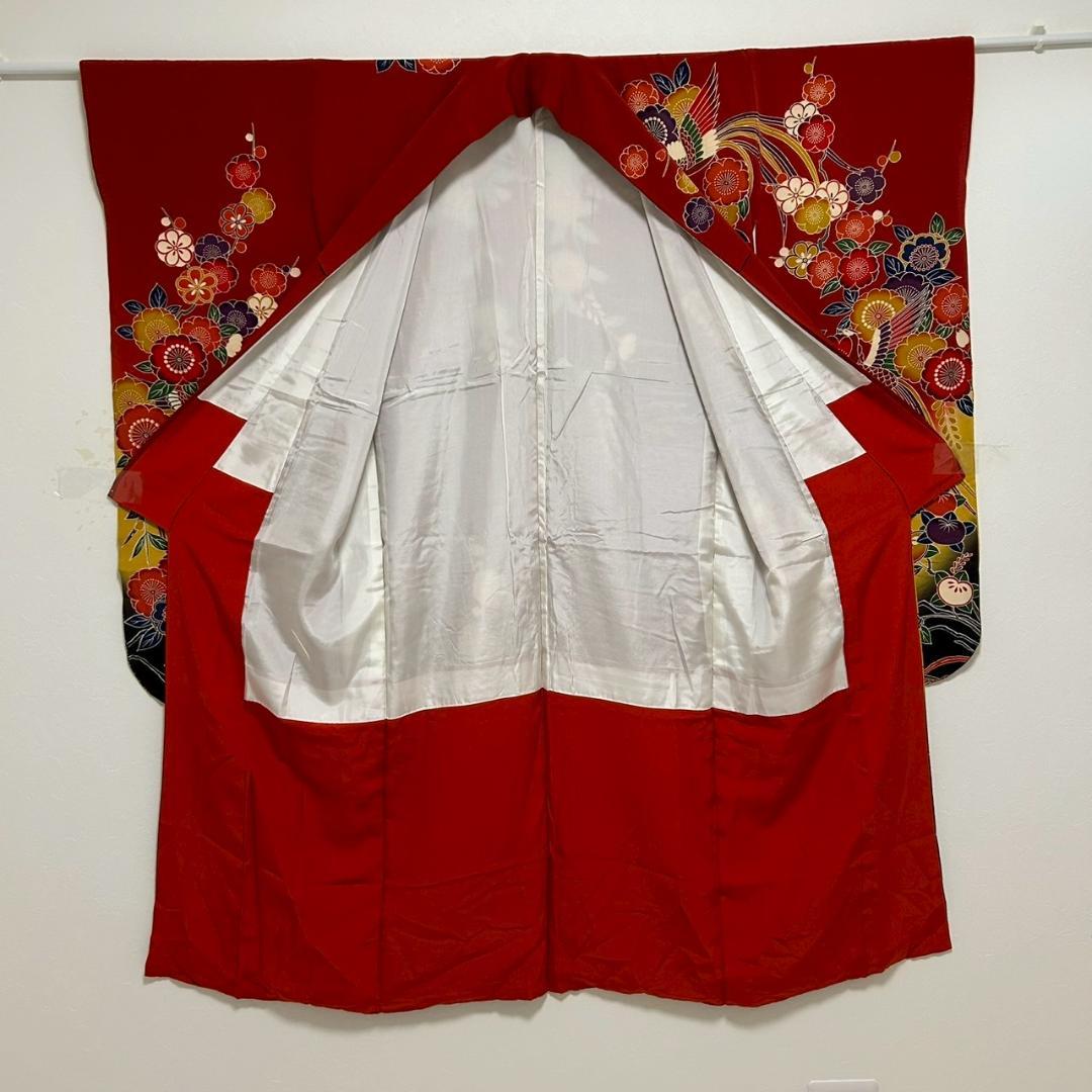 KP1767 振袖 身丈146cm 正絹 着物 成人式
