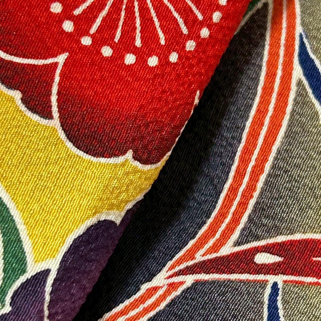 KP1767 振袖 身丈146cm 正絹 着物 成人式