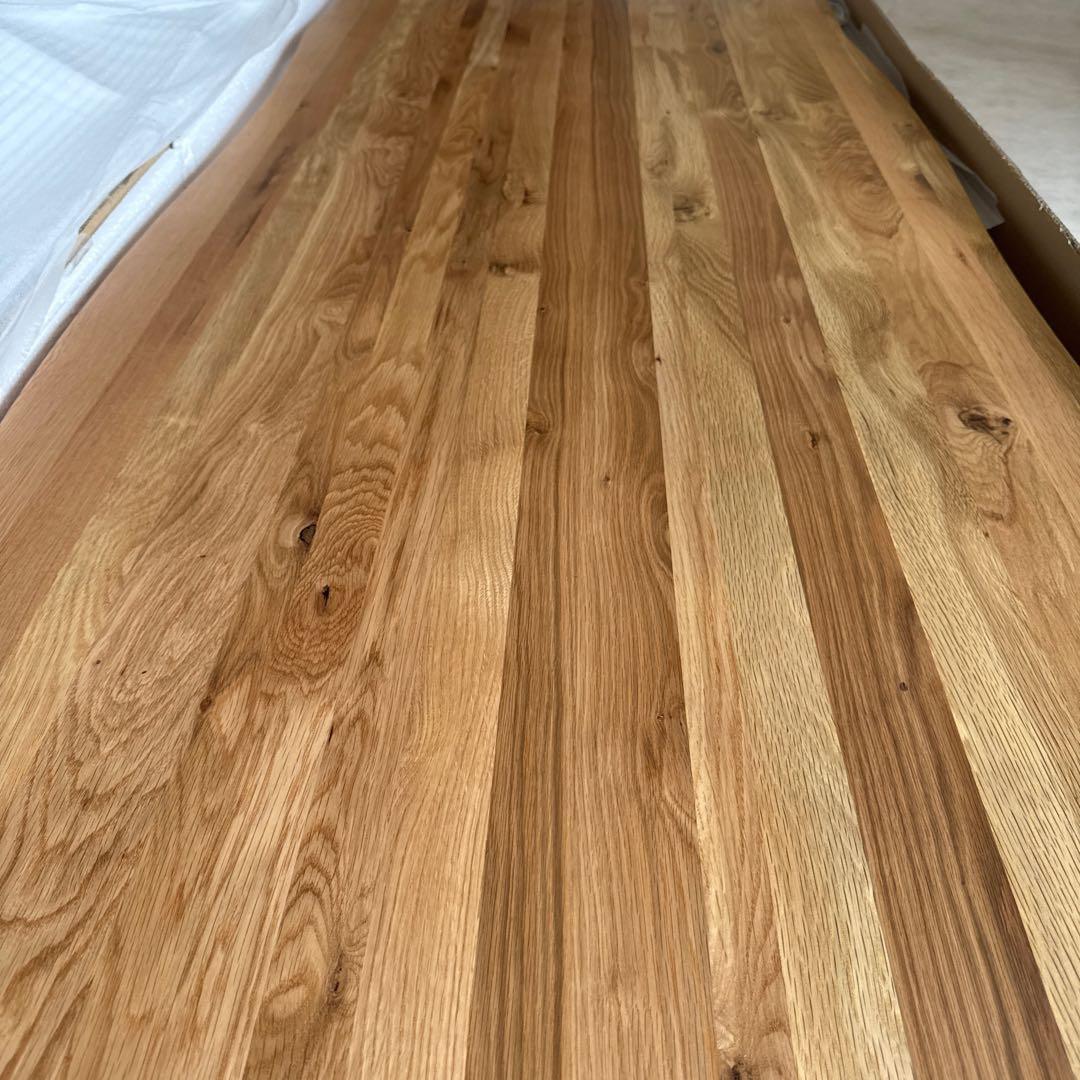 KAGUCOCO 一枚板風　ダイニングテーブル天板のみ　210 オーク　無垢材