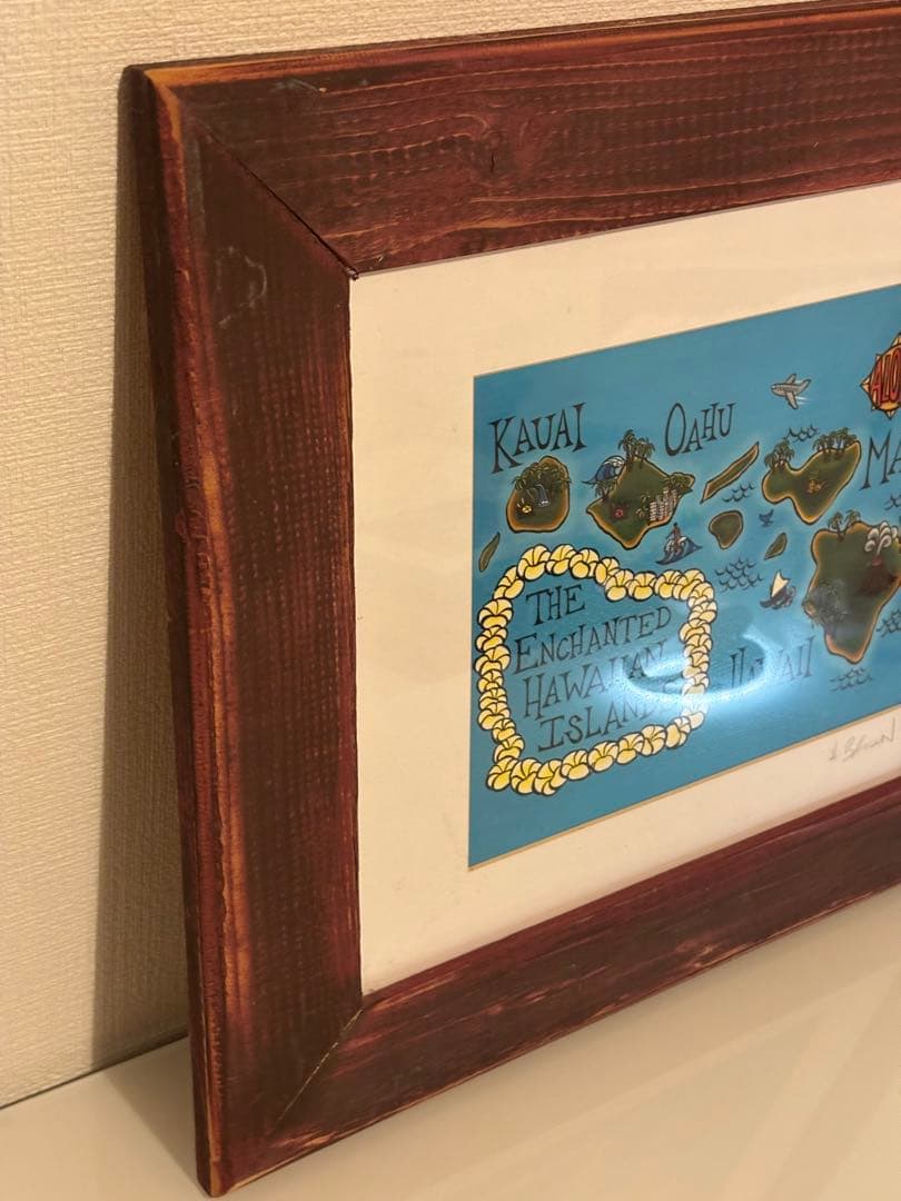 Green with Aloha ヘザーブラウン ハワイアンアート サイン入り