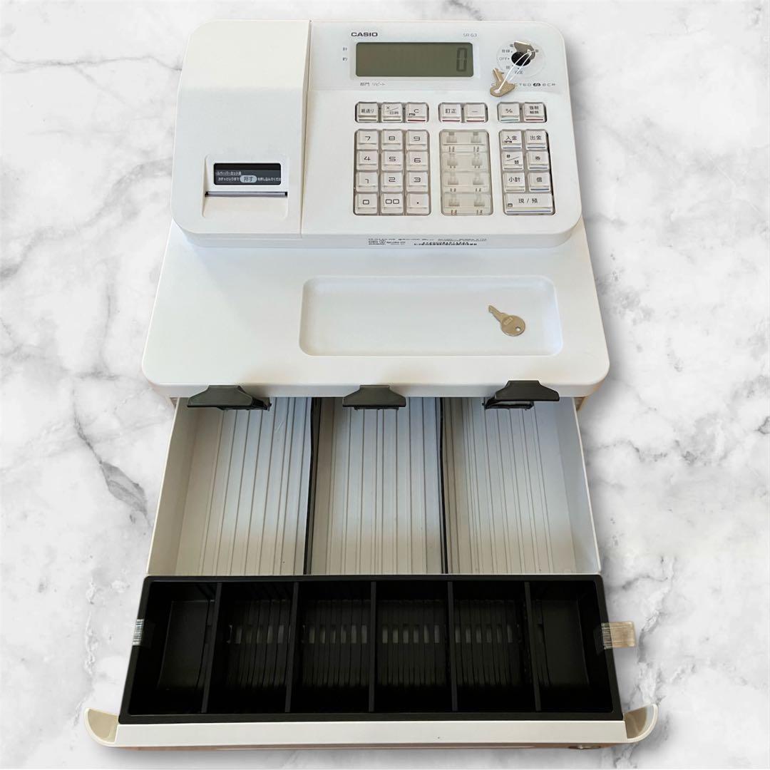 CASIO SR-G3 電子レジスター レジロール6本セット 動作確認済み