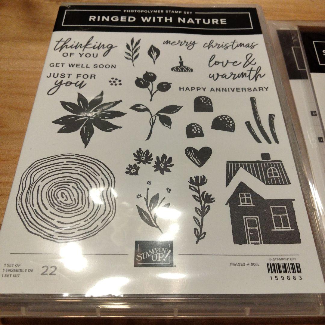 お値下♡未使用　万能な可愛い切株スタンプ＆ダイ＆エンボス　スタンピンアップ