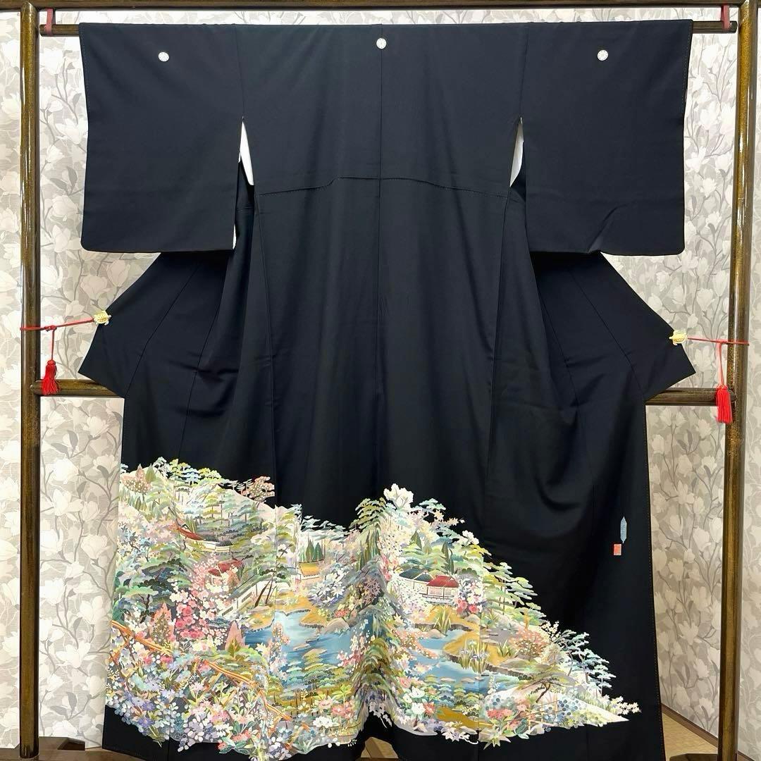 正絹 本加賀友禅 江戸褄 池辺り 佐藤潤