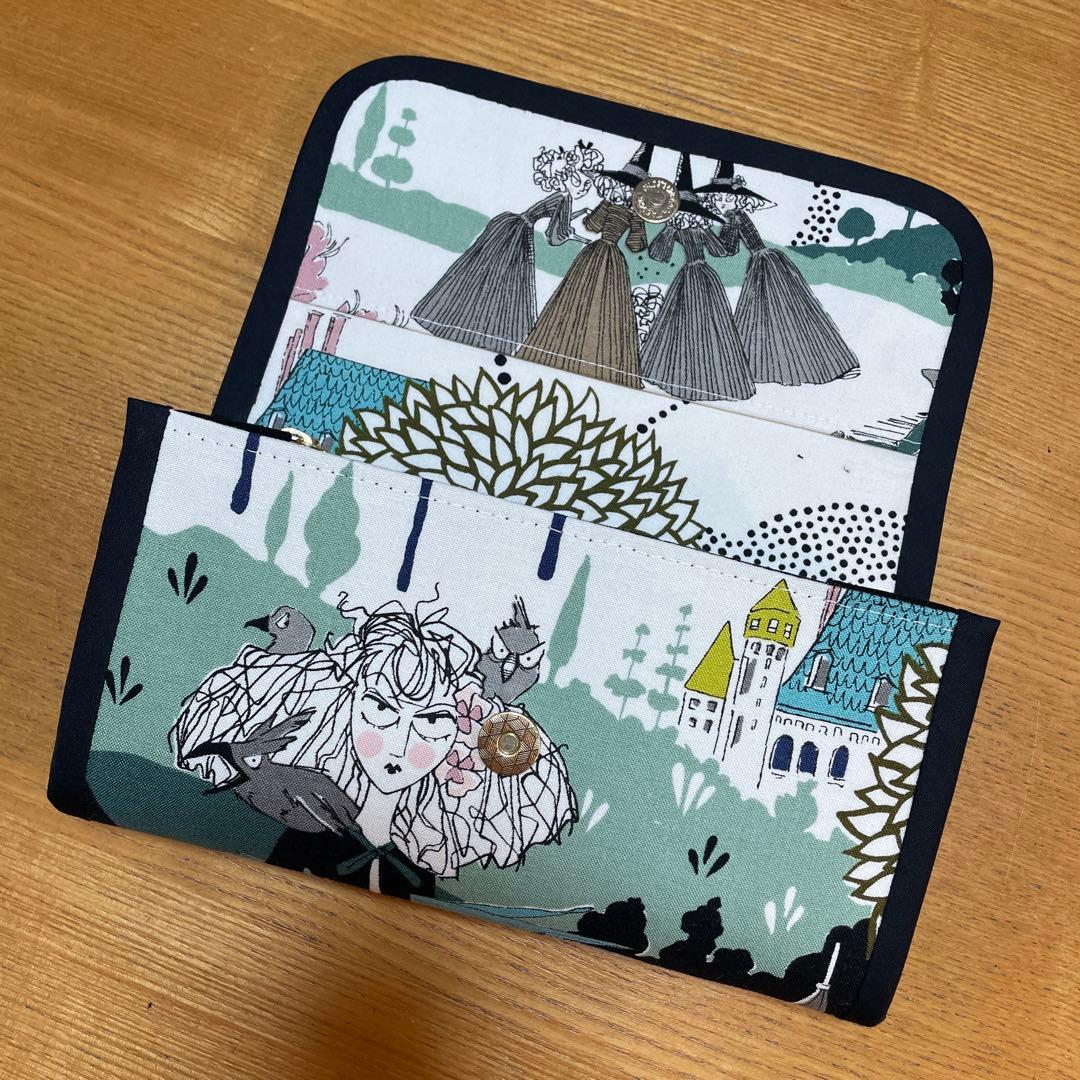 長財布　やりくり財布　ハンドメイド　廃盤レア生地