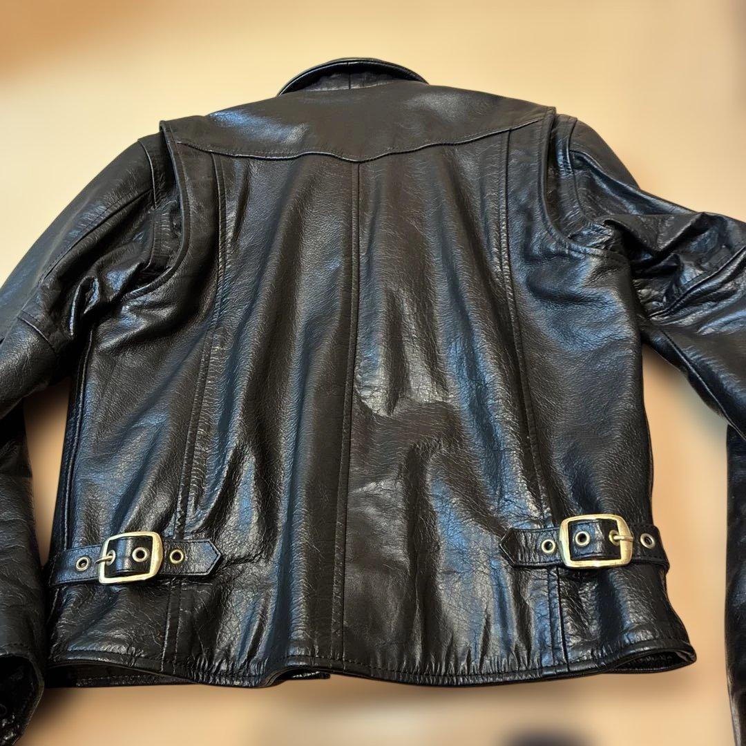 MOTO FIELD ブラックレザーシングルライダース Lサイズ