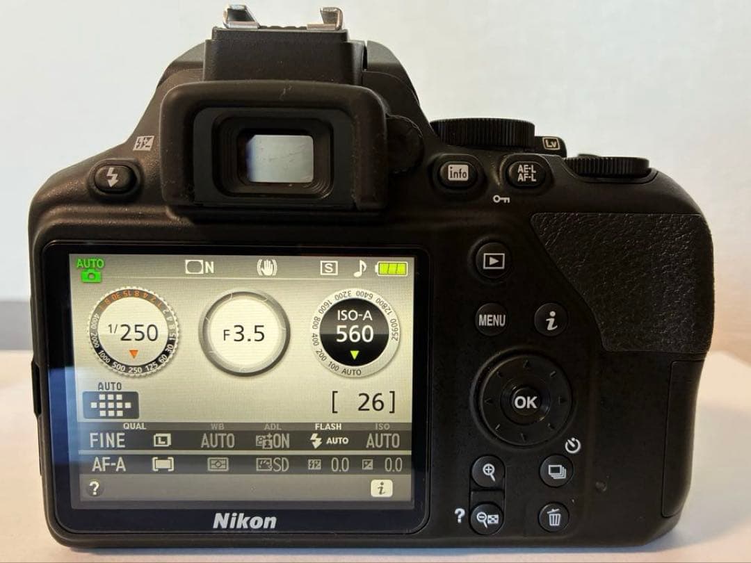 【使用頻度極少・美品】Nikon D3500 デジタルカメラ（レンズ付）