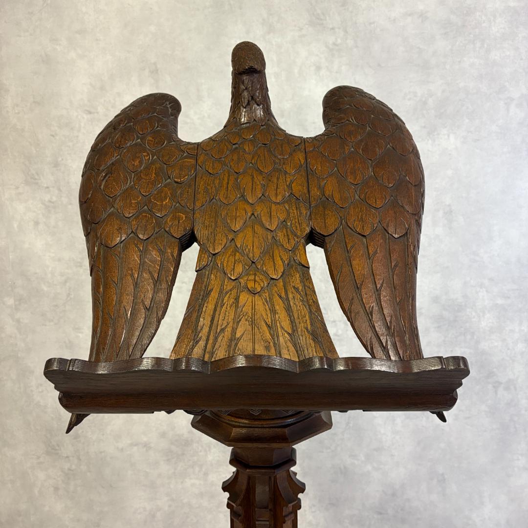 【希少】アンティーク 聖書台 木製 イーグル 教会什器