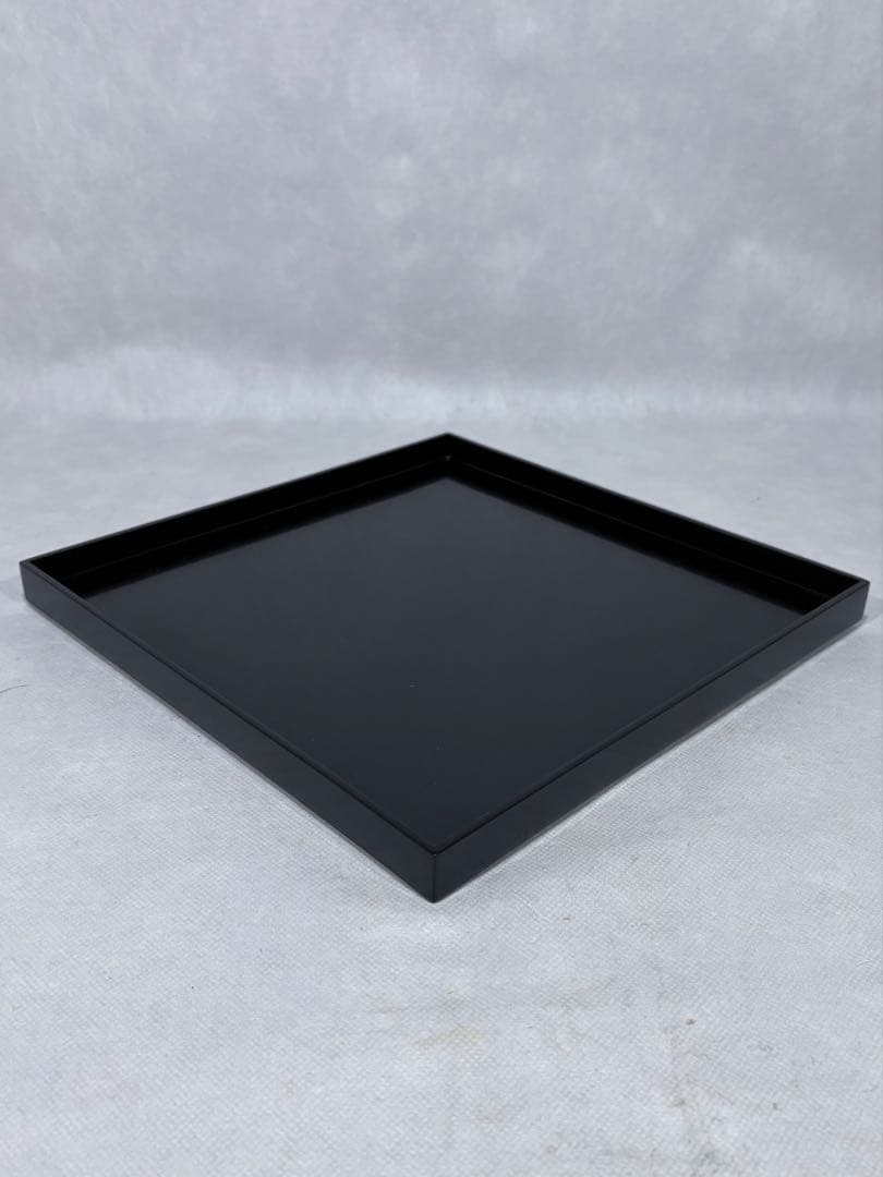 輪島塗　天然木　石昌斎作　折敷五客　美品　共箱　茶道具　懐石道具　送料込