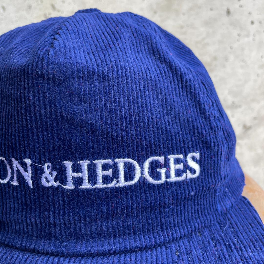 90s タバコ銘柄 イギリスたばこ コーデュロイ ビンテージ キャップ 帽子