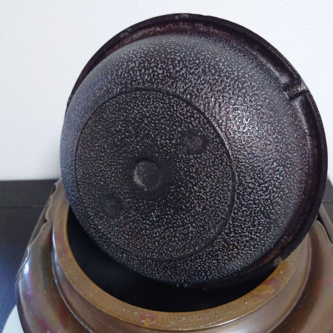 茶道具　唐銅風炉釜