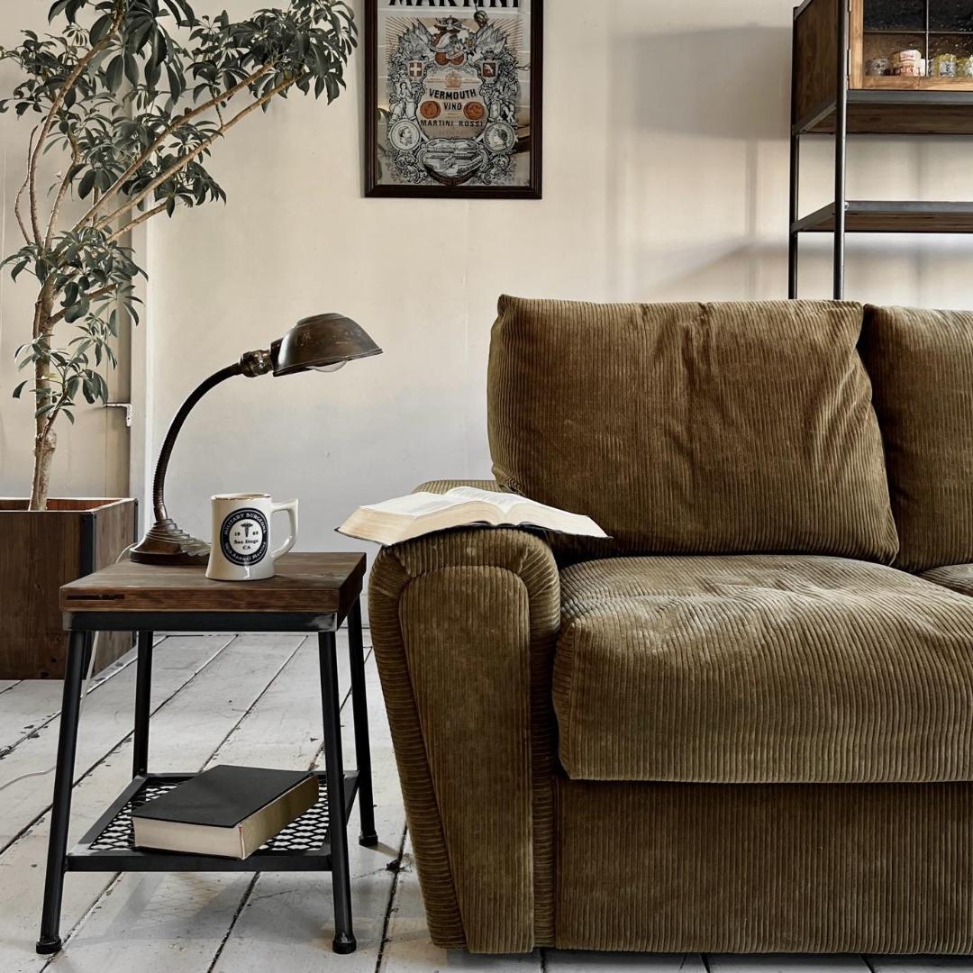 インダストリアルブランチ【サイドテーブル（展示品）】アイアン家具/ハンドメイド