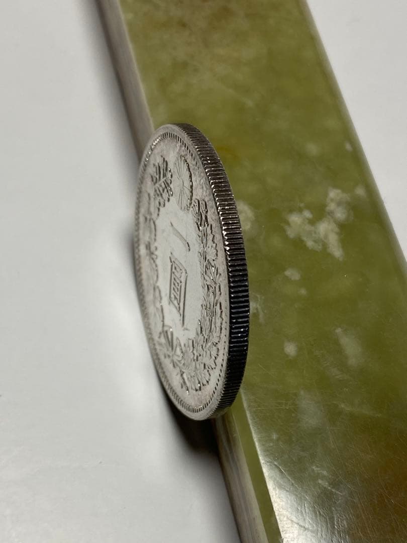 一円銀貨、明治１７年、綺麗、銀貨、、古銭