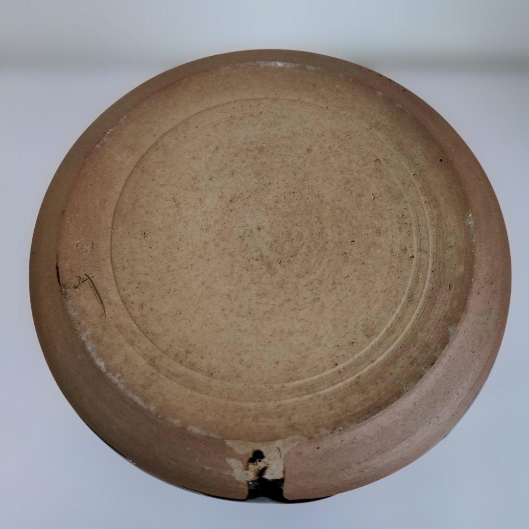 【美品】高取焼　14代 亀井味楽作　管耳つき水差し　共箱　茶道具