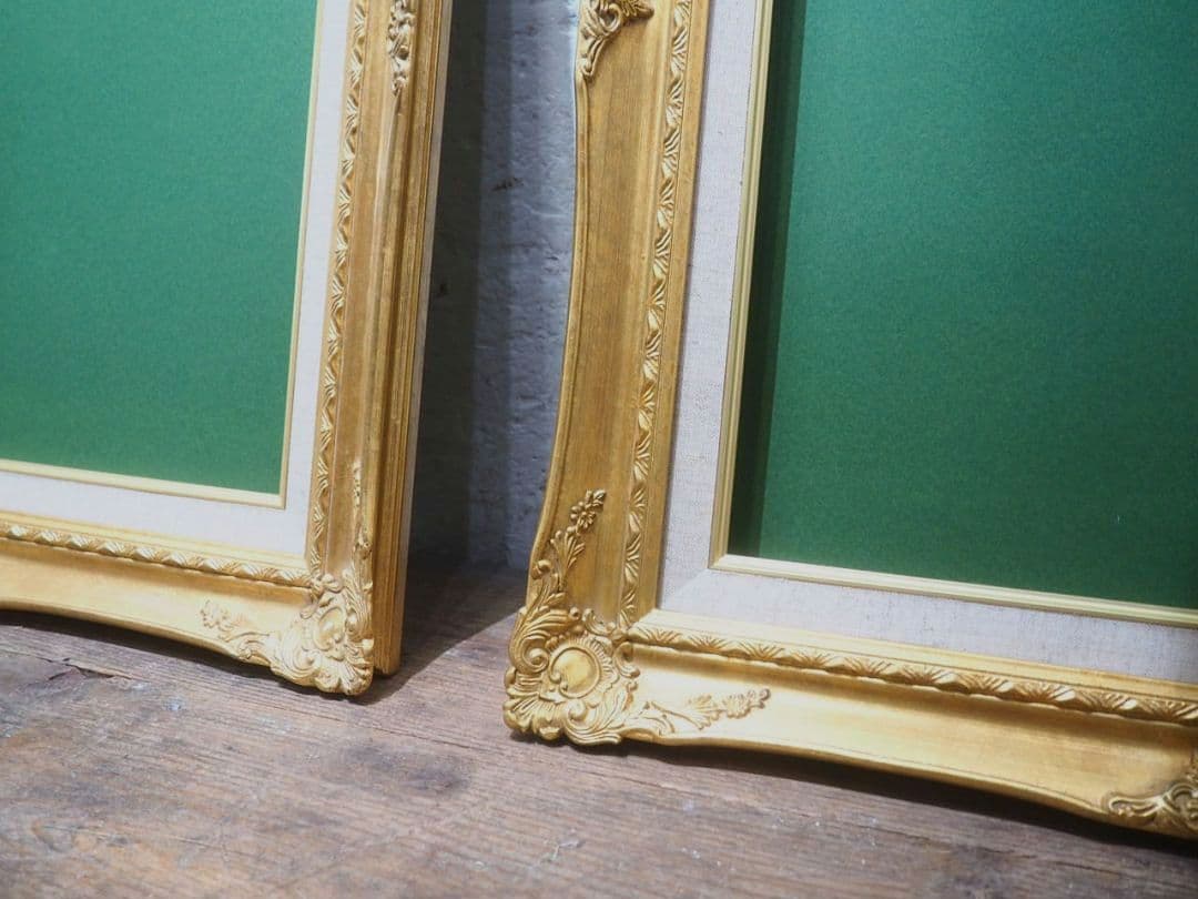 1291　レトロな額縁　F8　アートフレーム　油彩　水彩　画材　ビンテージ