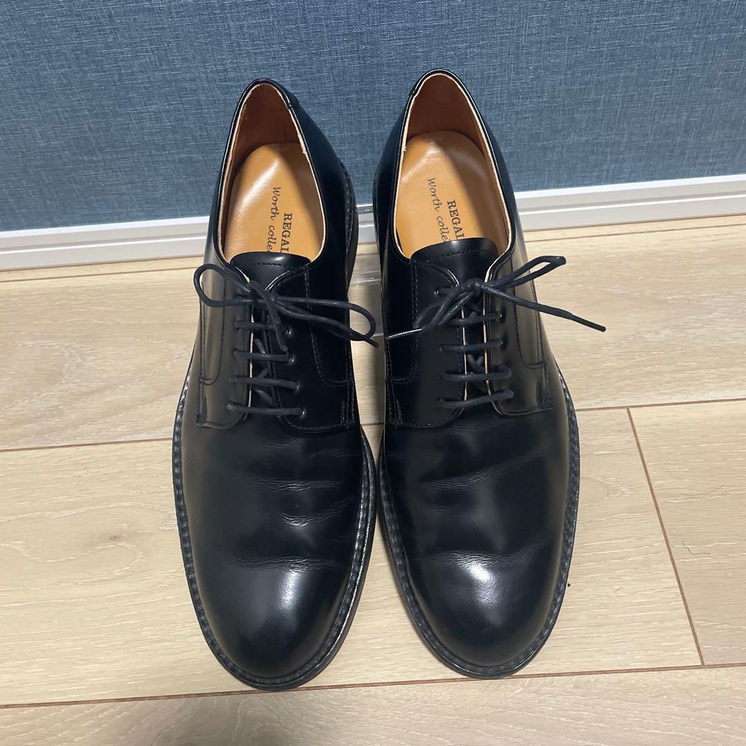 美品【リーガル】プレーントゥ 外羽 J636♡ブラック 27
