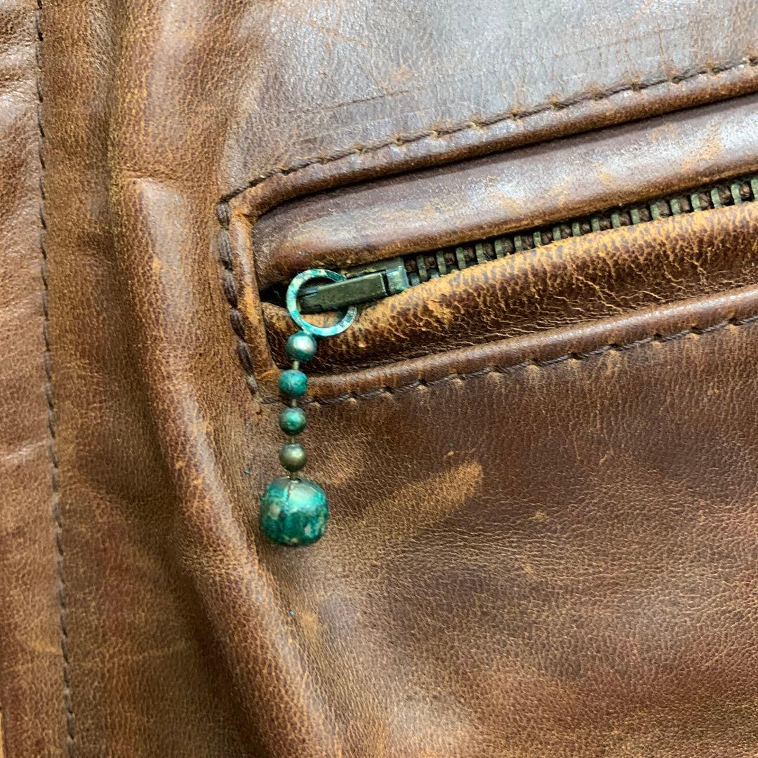 中古 AERO LEATHER Halfbelt シングルライダース