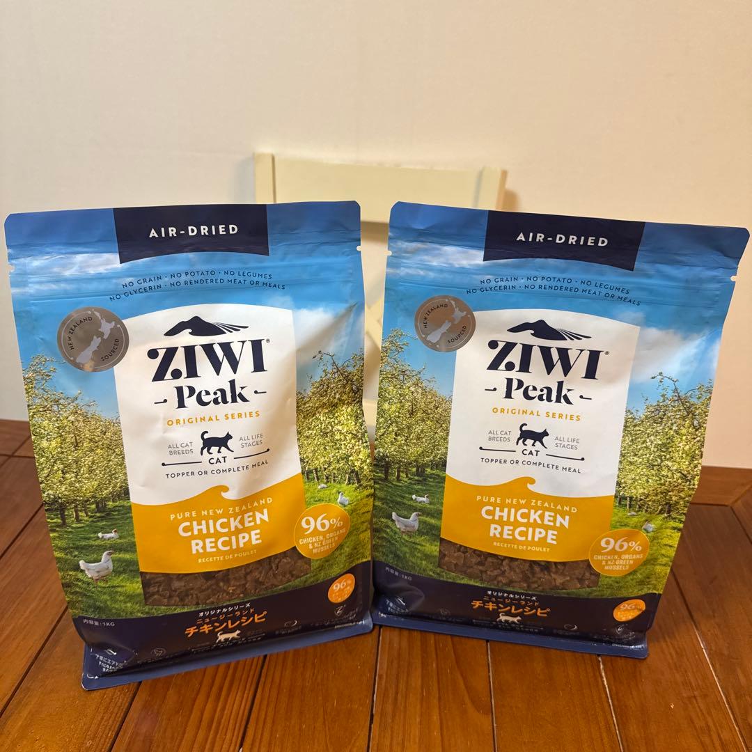ZIWI ~peak~ チキン味　キャットフード 1kg×2袋　エコバッグ付き