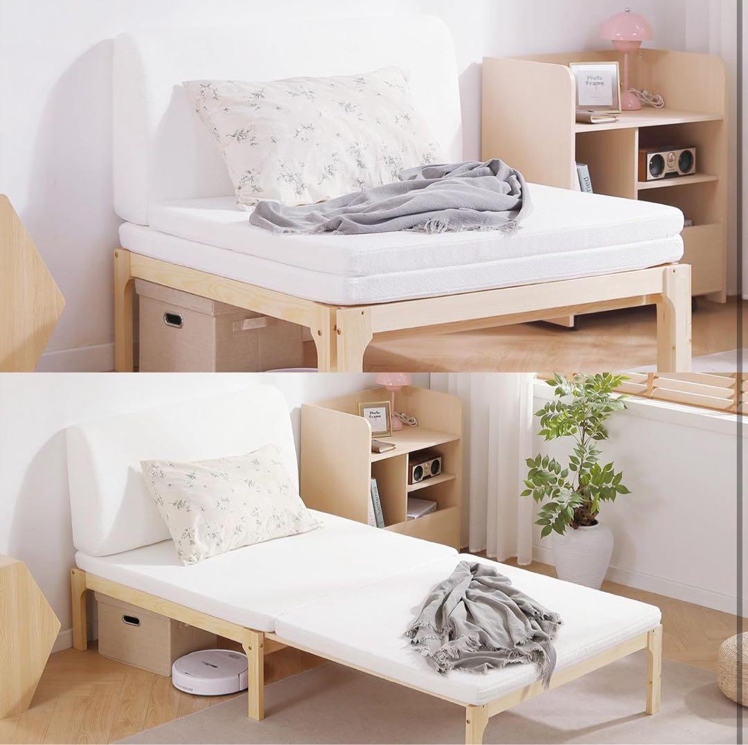 【激安】BTYJLEBE 折りたたみベッド　JIS認証　伸長式　シングル