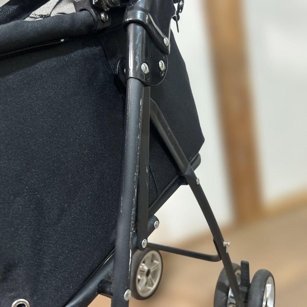 ★即完売品★ 天使のカート　犬用　動物用　キャリー　ベビーカー　黒　S カート