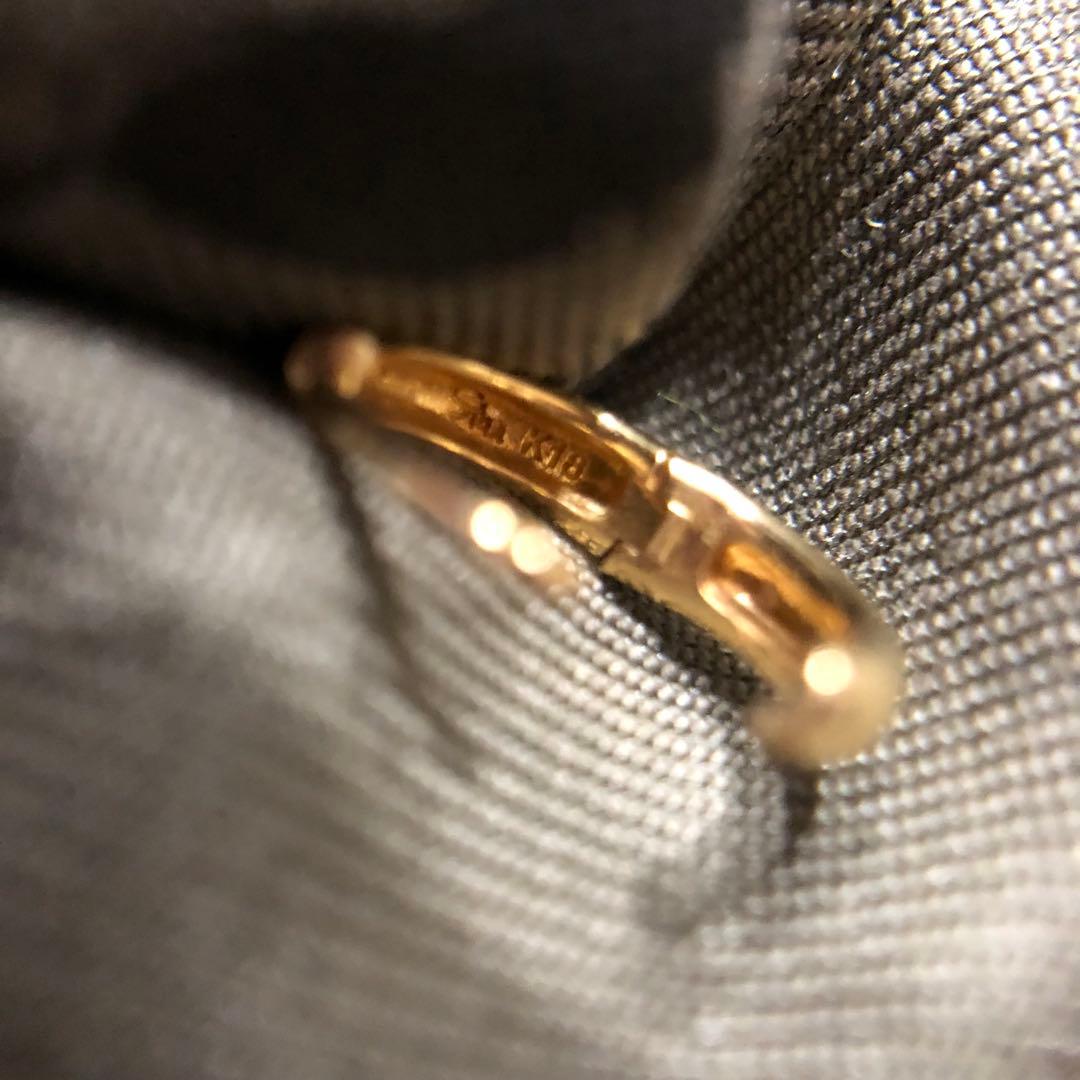 【本日タイムセール】STAR JEWELRY K18 クリックフープピアス