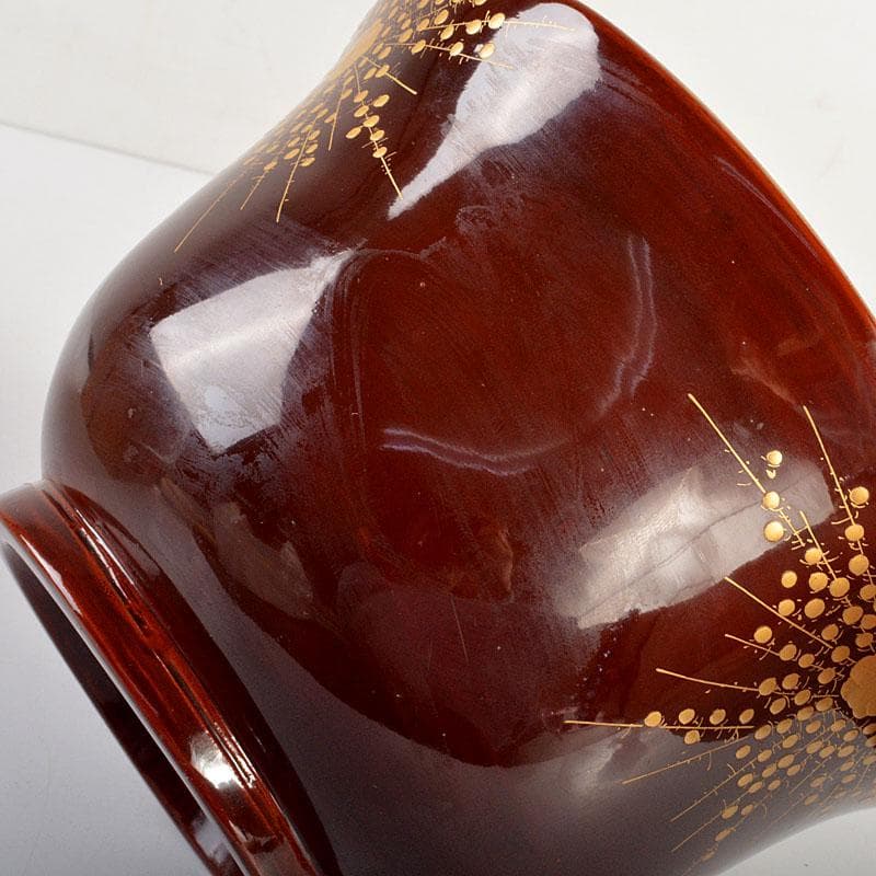 豊楽焼　四代豊助造　木具写し　鉢　共箱　C　6726C