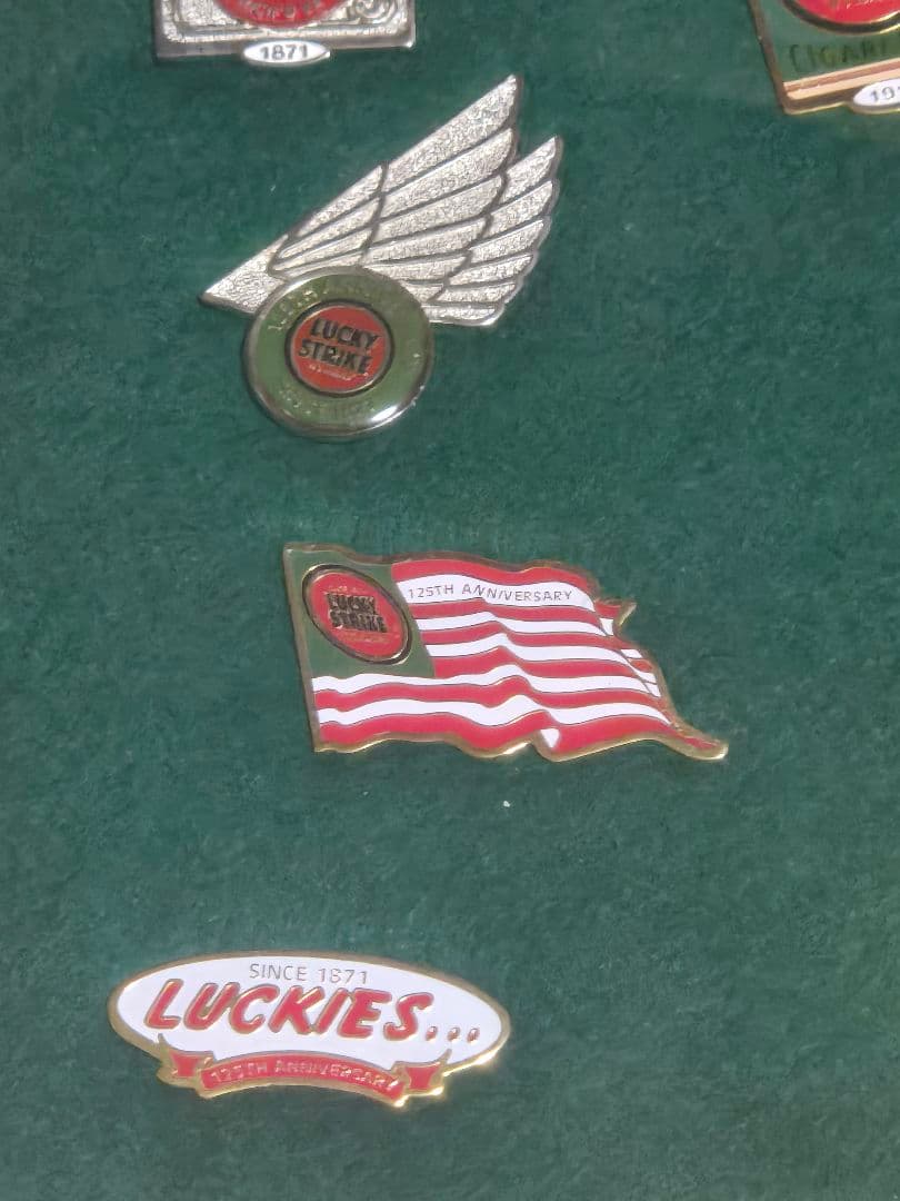 Lucky Strike 125周年記念ピンセット　バッジ　希少品　美品