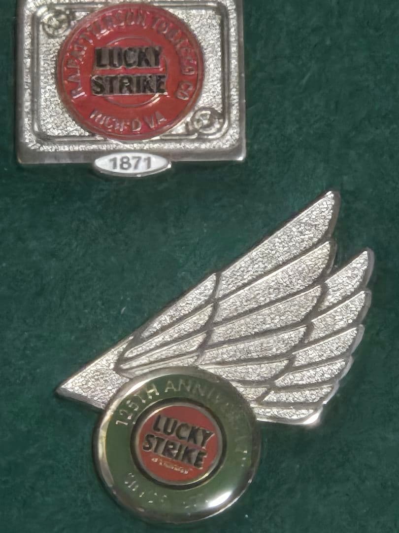 Lucky Strike 125周年記念ピンセット　バッジ　希少品　美品